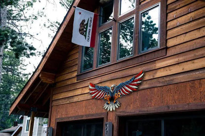 🔥Handmade Bald Eagle with Flag Wings